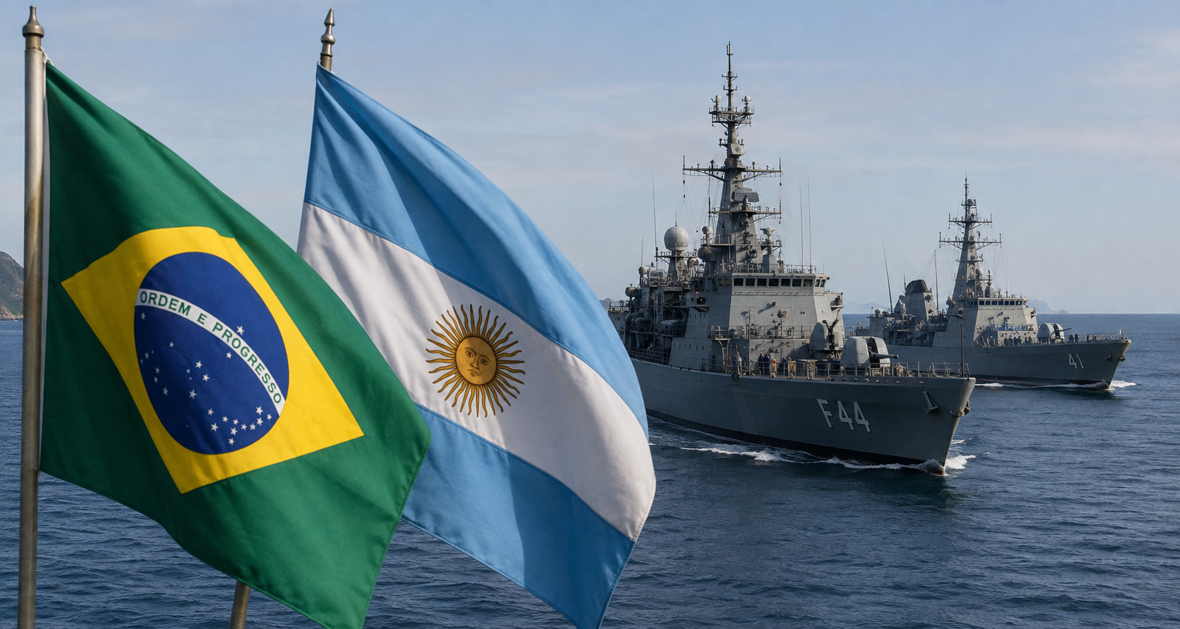 Brasil e Argentina reforçam cooperação naval no Atlântico Sul em meio a mudanças no cenário regional