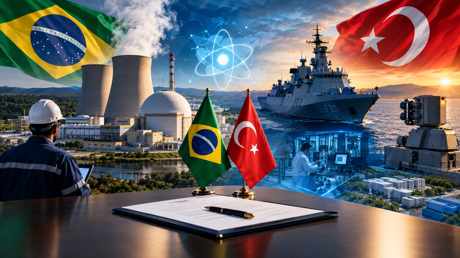 Brasil e Türkiye ampliam cooperação estratégica entre energia nuclear, tecnologia e defesa